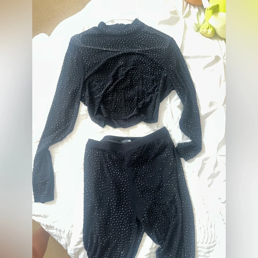 Two Piece Rhinestone Set - Picture 7 of 7